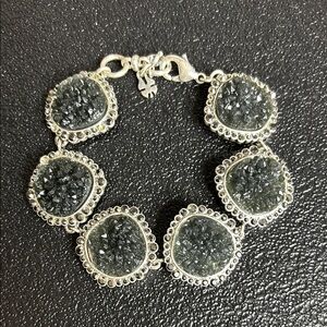 Lucky Brand Drusy Silver Tone Bracelet​
